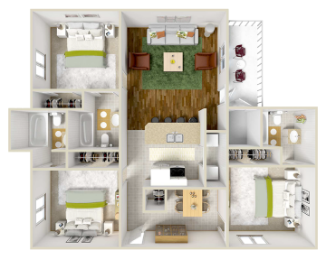 Limpieza de 7hr, 3 veces por semana, departamentos o casas con más ambientes y áreas más amplias hasta de  120m2 (referencia)